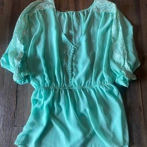 Boutique mint green blouse